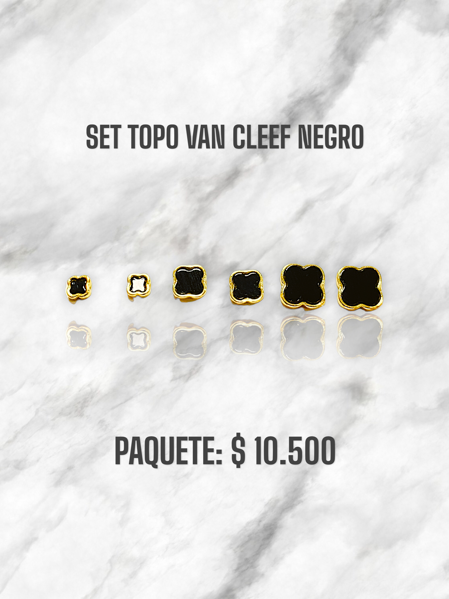 SET TOPO VAN CLEEF NEGRO
