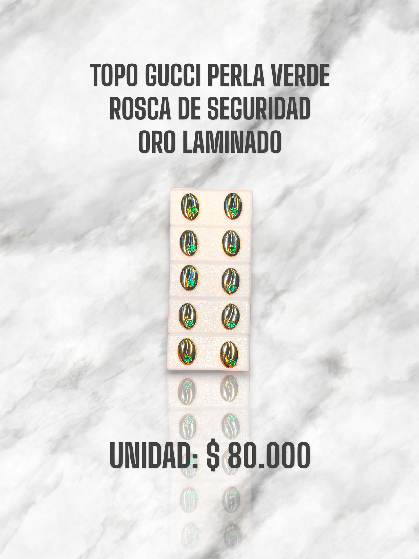 TOPO GUCCI ROSCA S. ORO LAMINADO