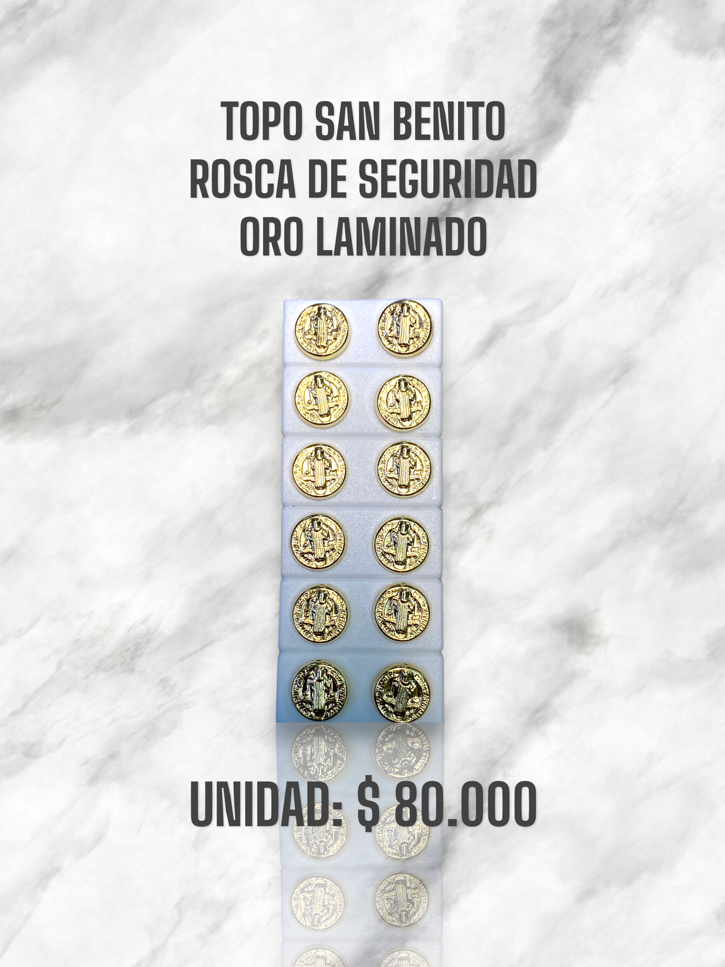 TOPO SAN BENITO ROSCA S. ORO LAMINADO