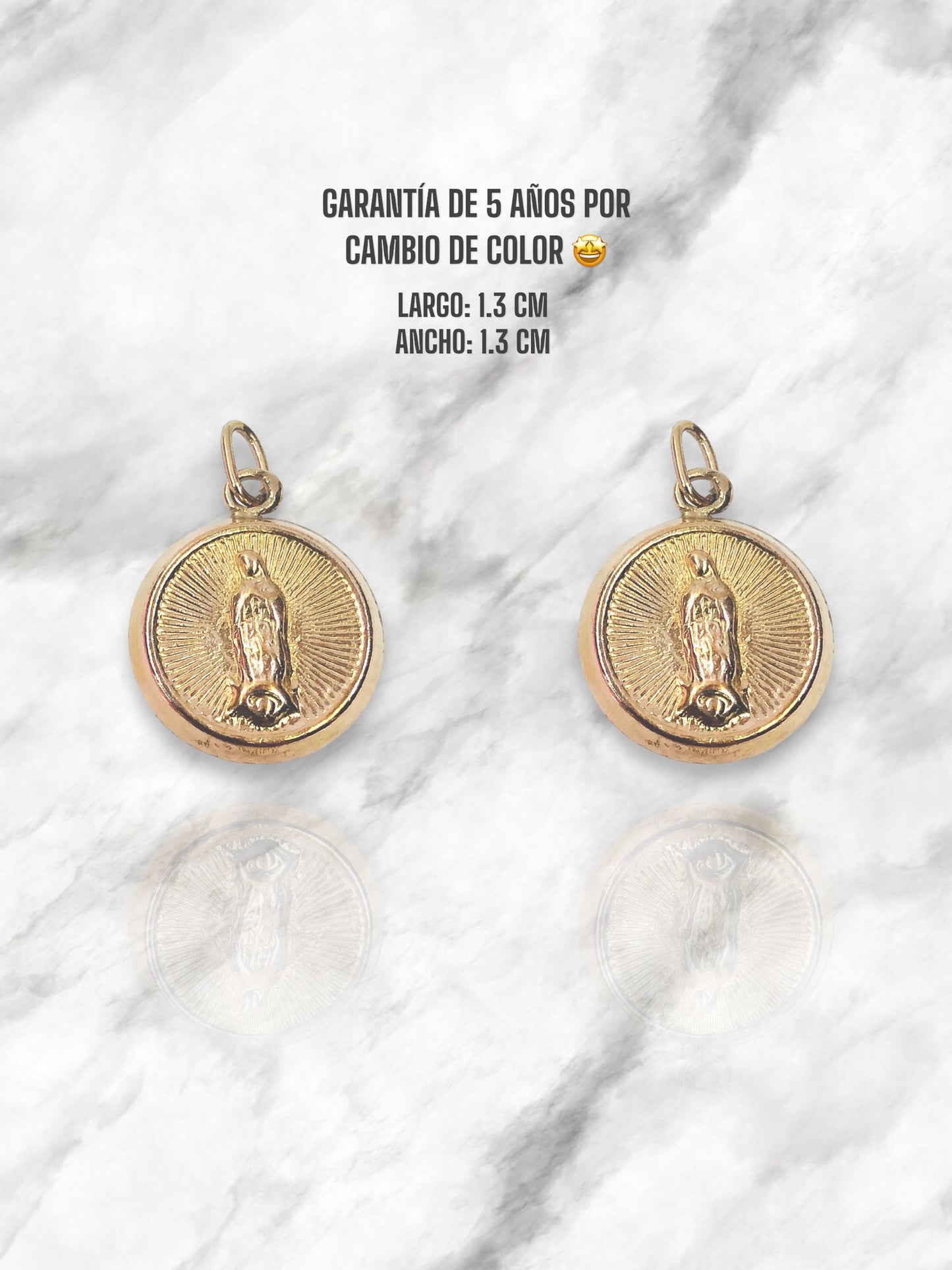 DIJE VIRGE GUADALUPE ORO LAMINADO (colgante)