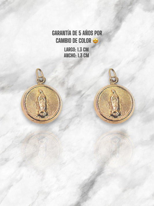 DIJE VIRGE GUADALUPE ORO LAMINADO (colgante)