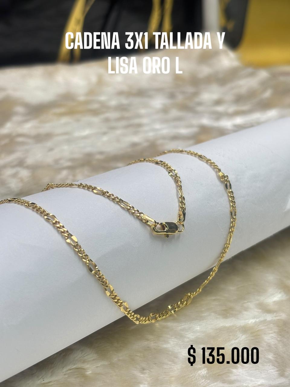 CADENA 3X1 TALLADA Y LISA