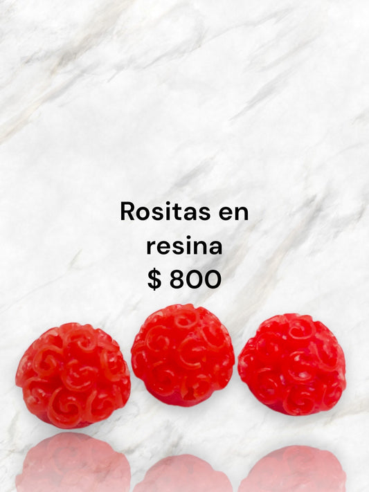 Florecitas en resina