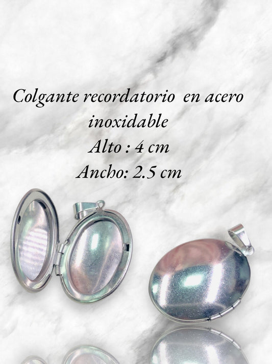 Colgante recordatorio en acero inoxidable