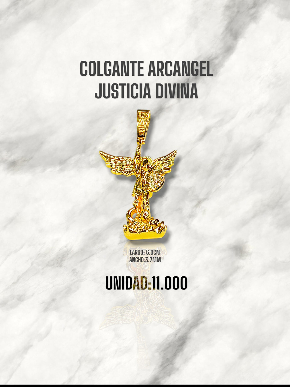 COLGANTE ARCÁNGEL JUSTICIA DIVINA