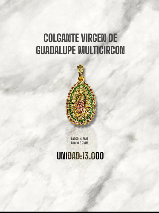COLGANTE VIRGEN DE GUADALUPE MULTICIRCON