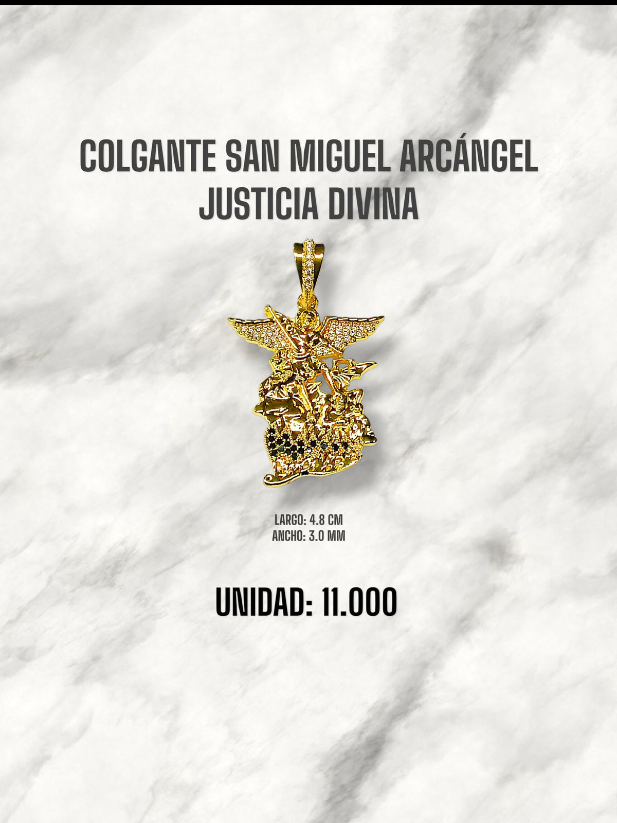 COLGANTE SAN MIGUEL ARCÁNGEL JUSTICIA DIVINA