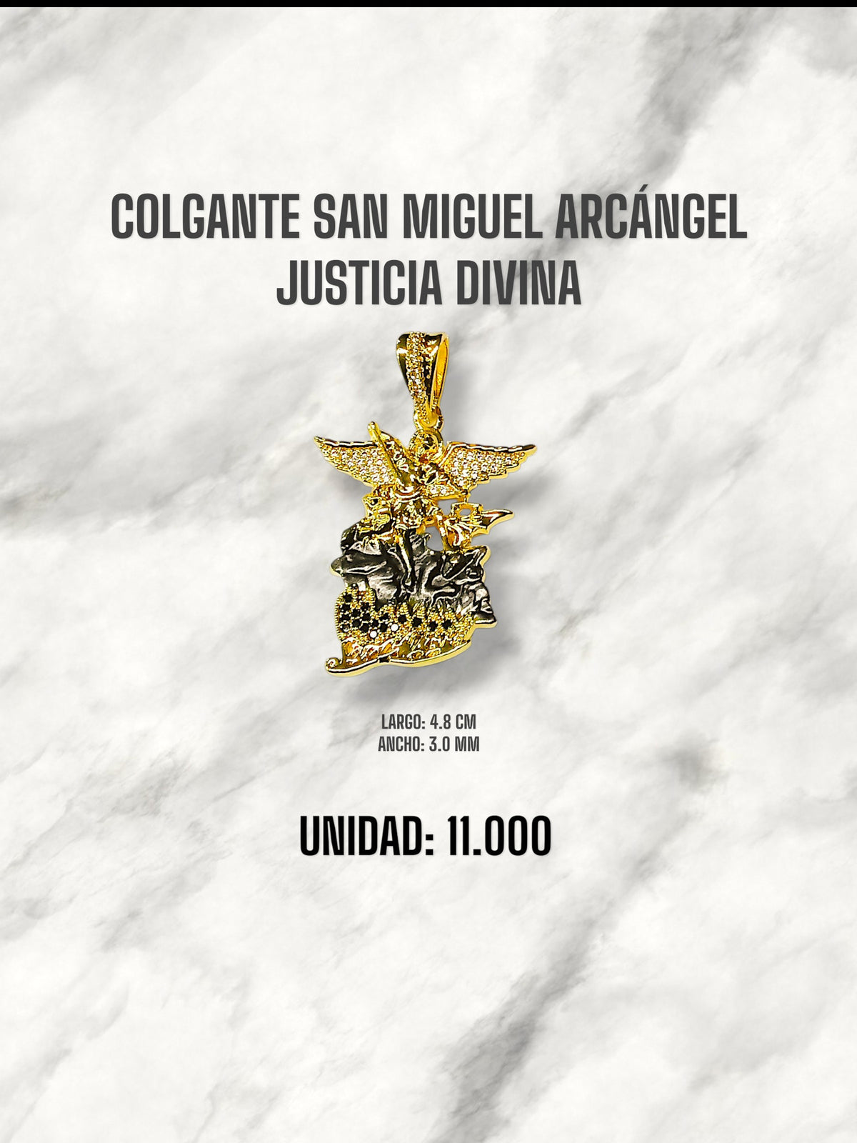 COLGANTE SAN MIGUEL ARCÁNGEL JUSTICIA DIVINA