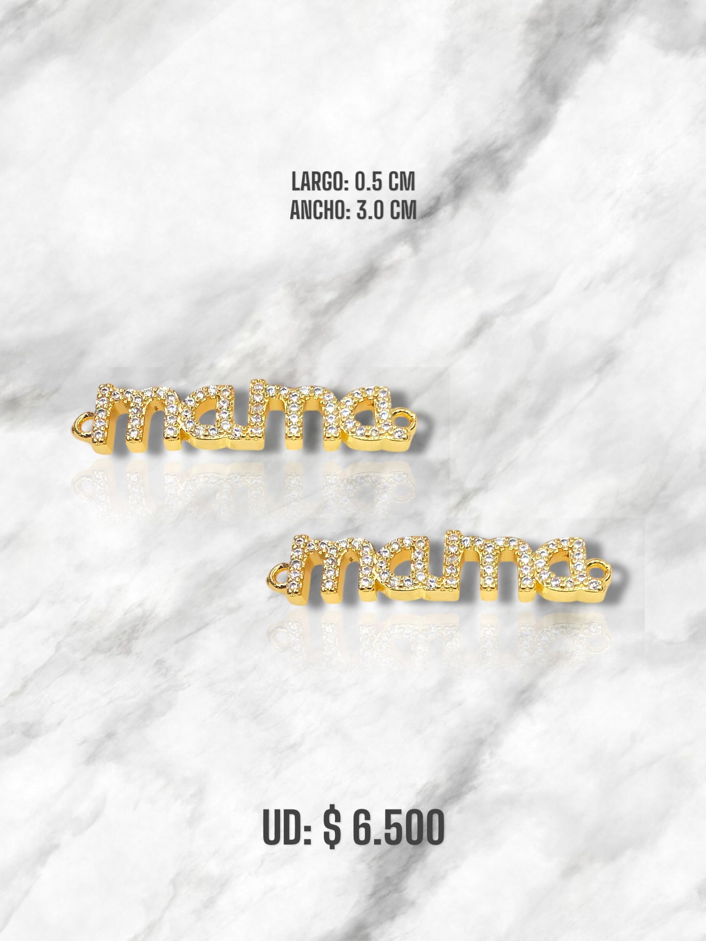 DIJE MAMÁ PULSERA RODIO