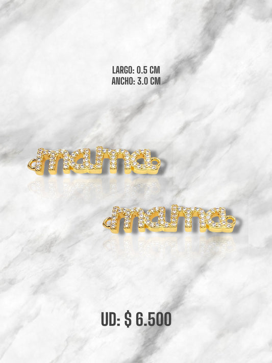 DIJE MAMÁ PULSERA RODIO