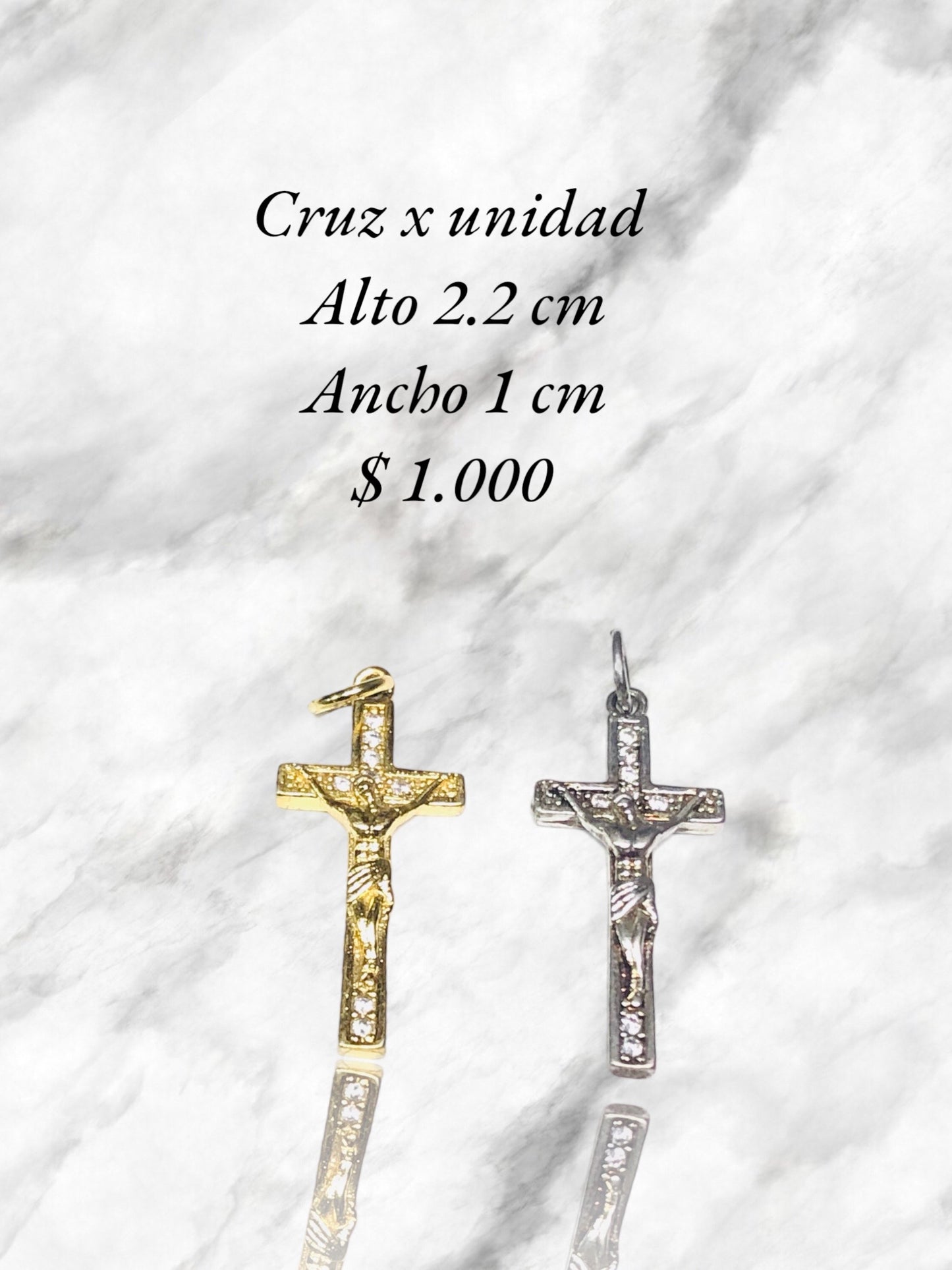 Colgante Cristo en acero inoxidable x unidad