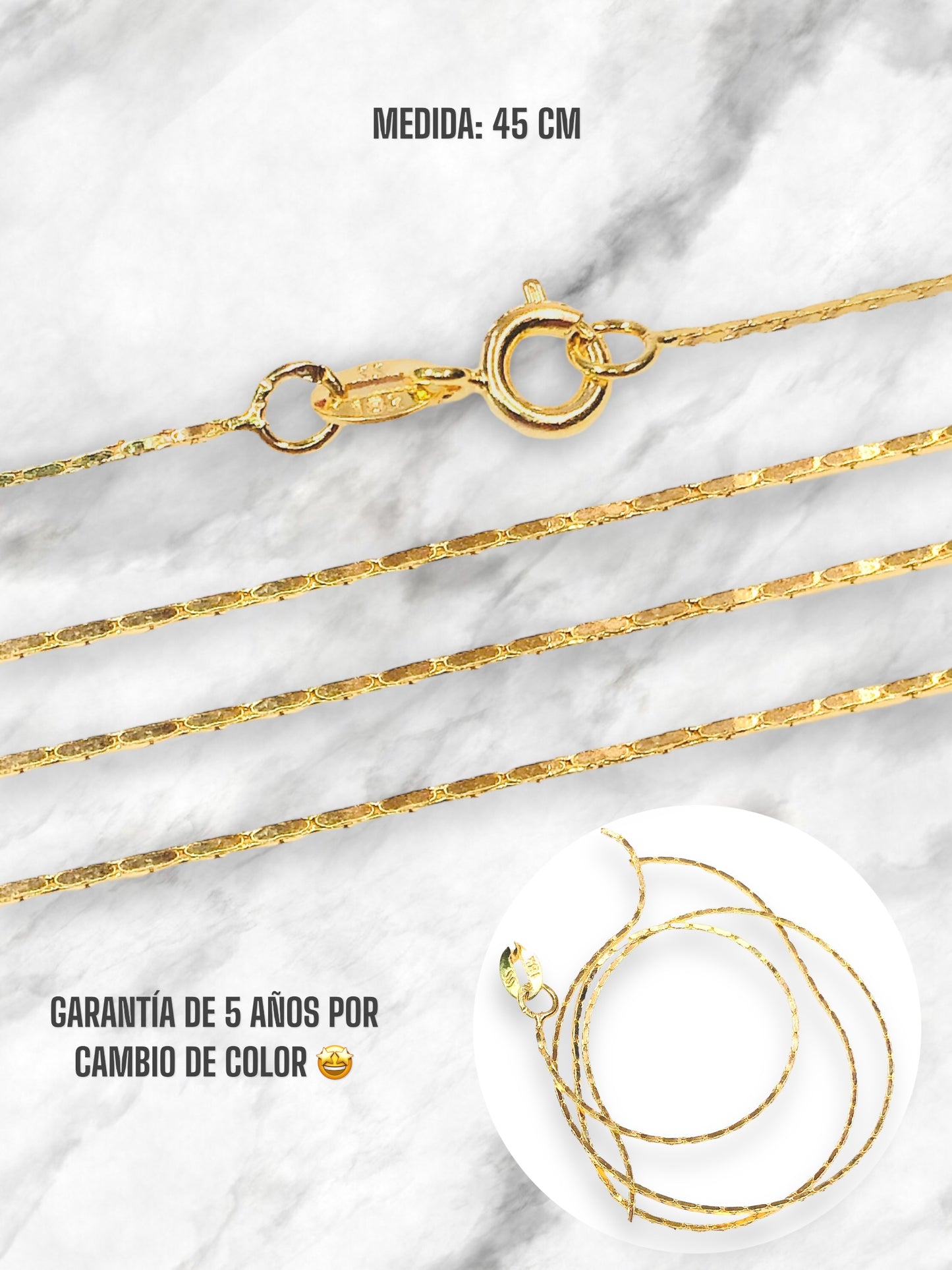 CADENA EN ORO LAMINADO