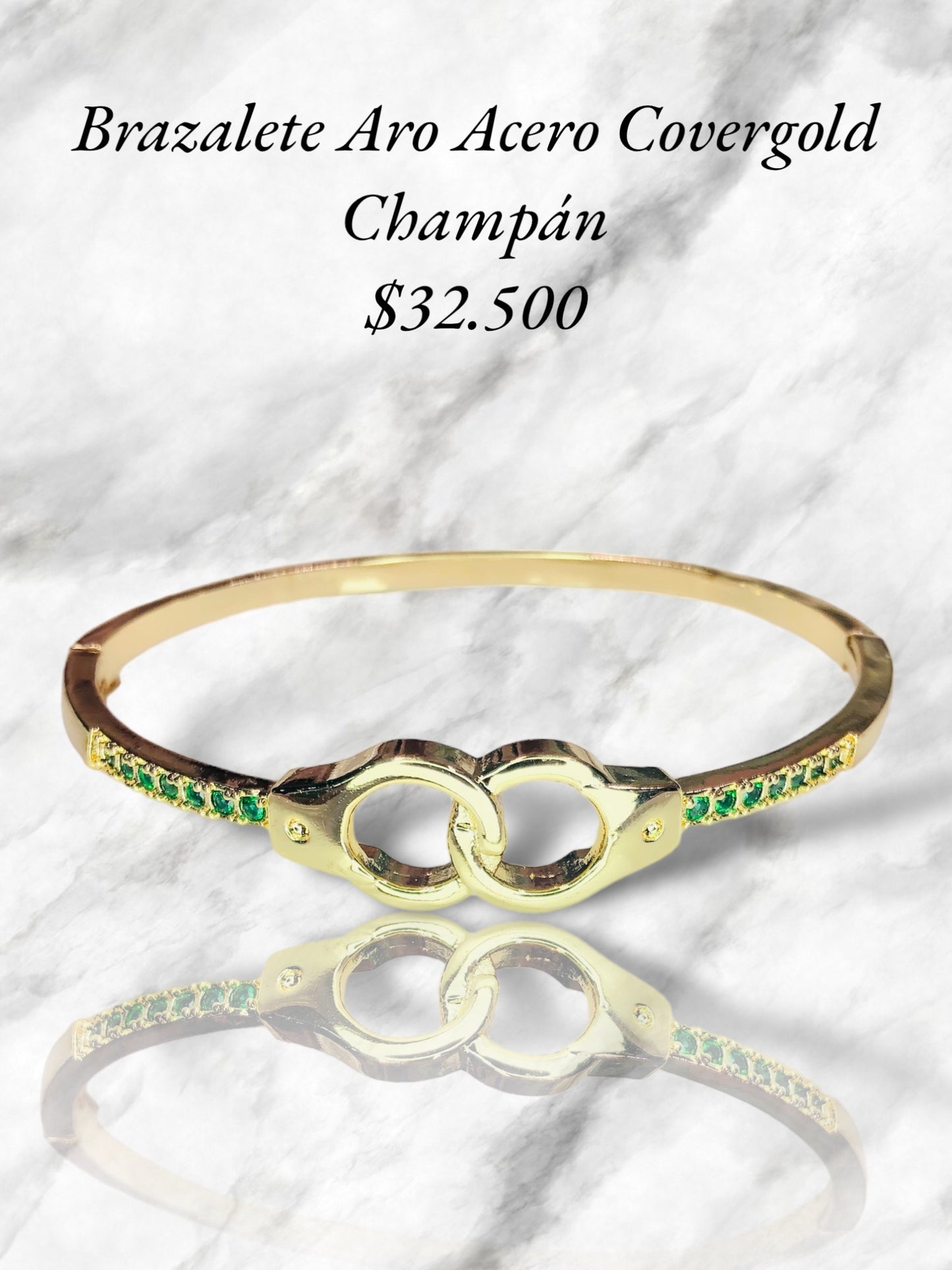 BRAZALETE ARO DORADO COVERGOLD CHAMPÁN