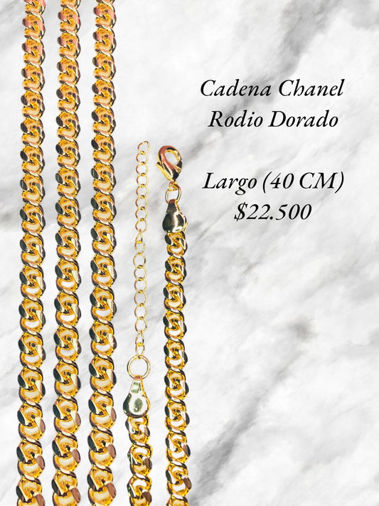 Cadena Chanel Rodio Dorado