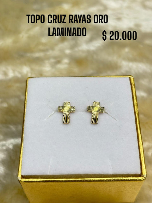 TOPO CRUZ RAYAS ORO L