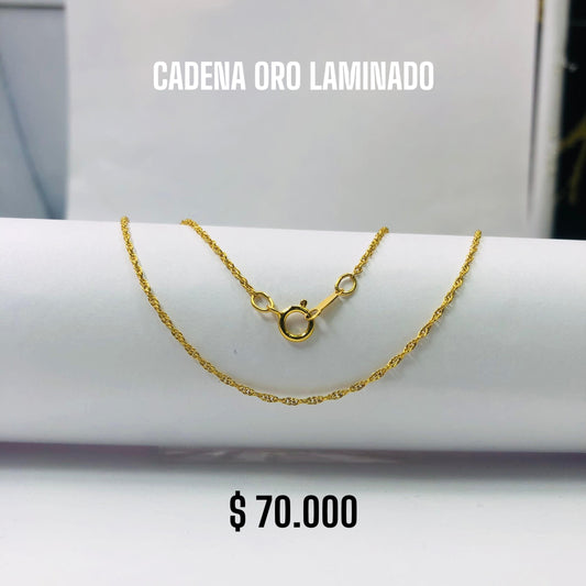 CADENA ORO LAMINADO
