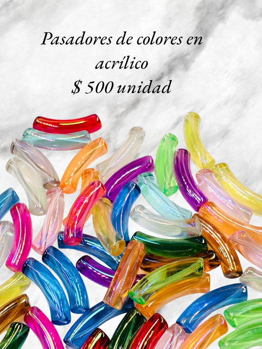 Acrílico de colores unidad