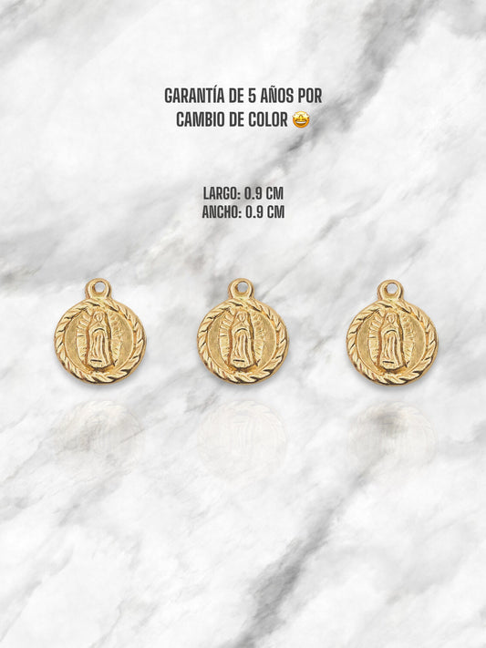 DIJE VIRGEN GUADALUPE EN ORO LAMINADO (colgante)