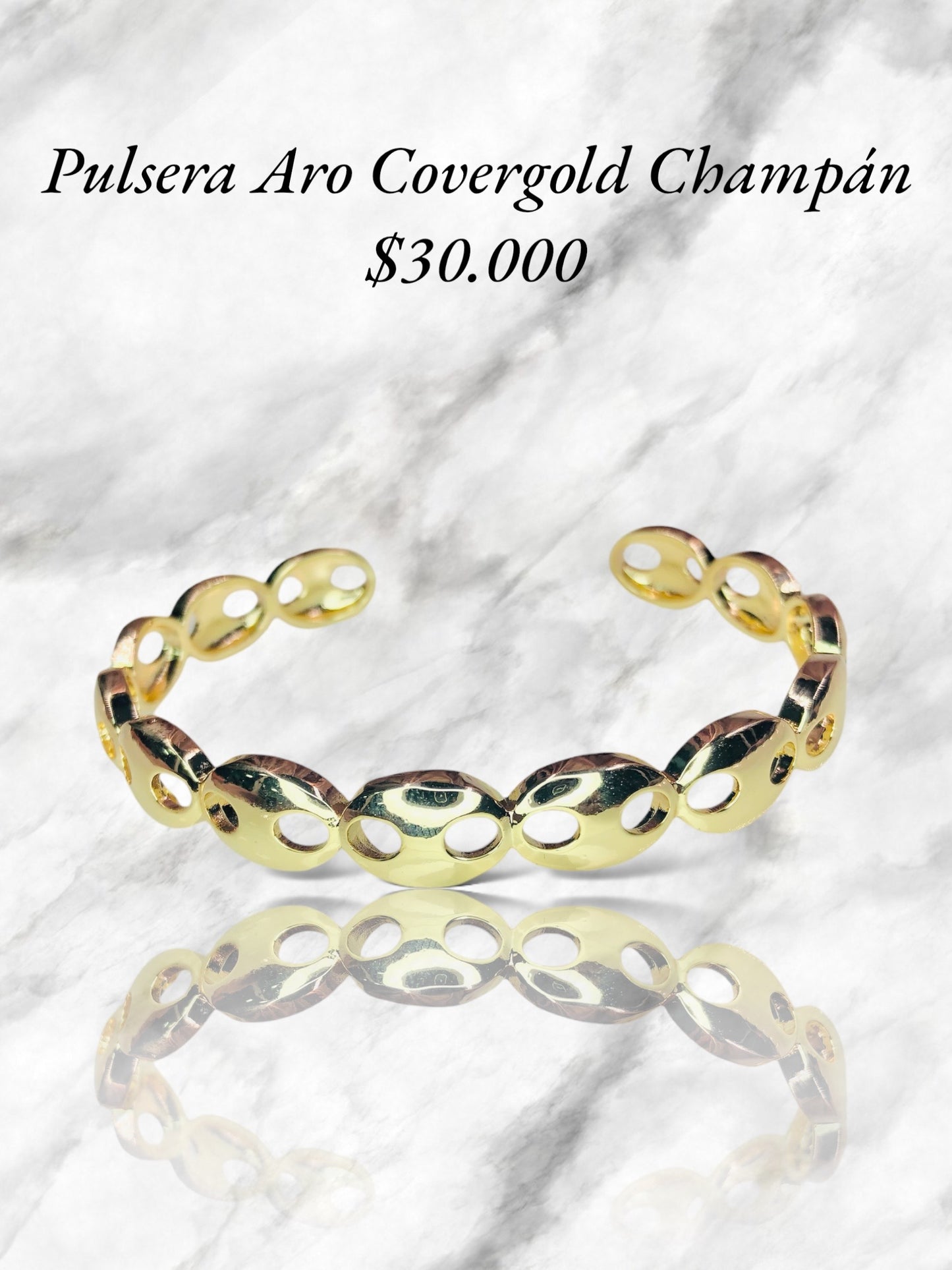 BRAZALETE ARO DORADO COVERGOLD CHAMPÁN