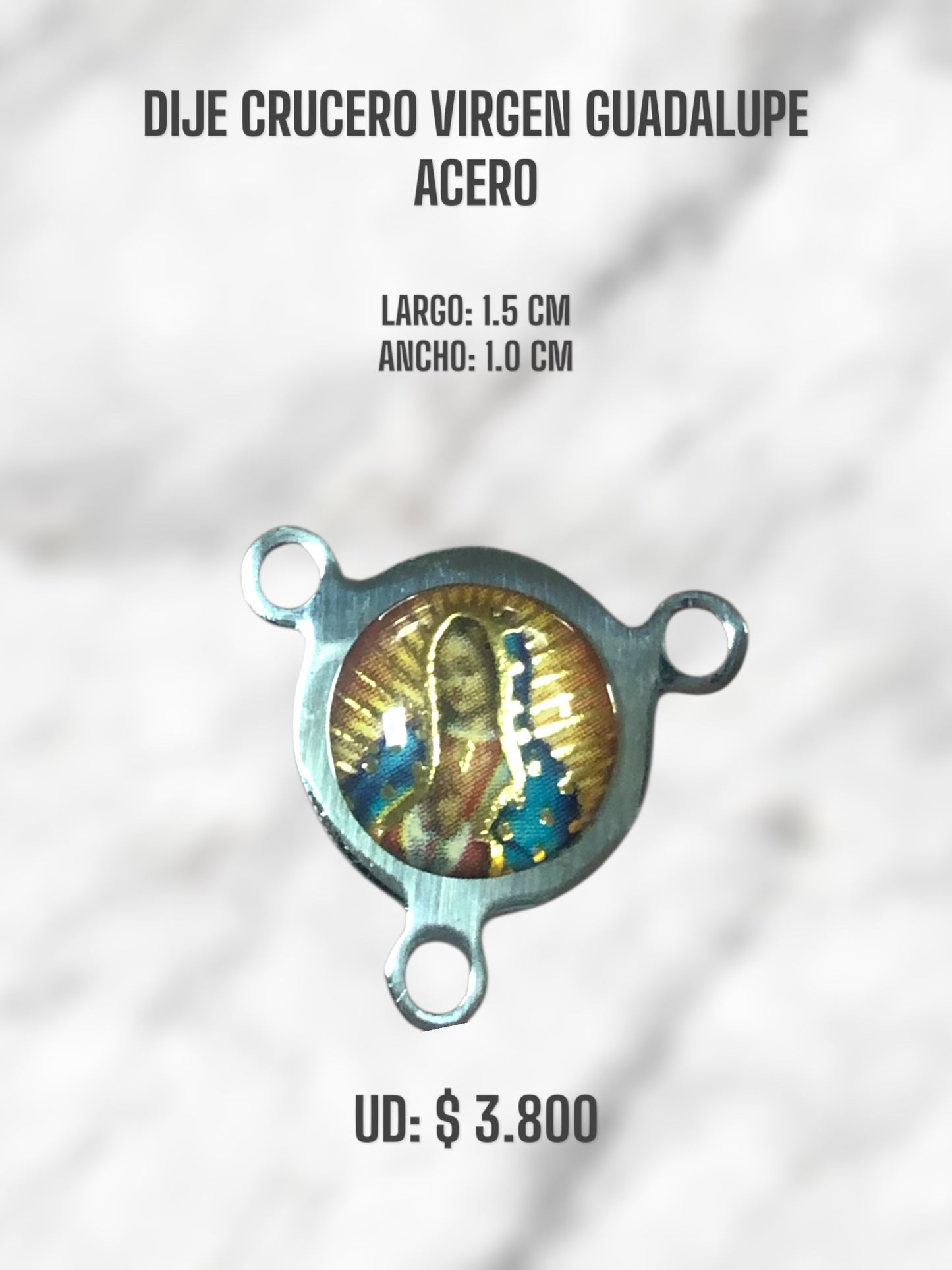 CRUCERO VIRGEN DE GUADALUPE ACERO