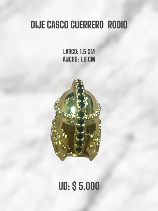 DIJE CASCO GUERRERO RODIO