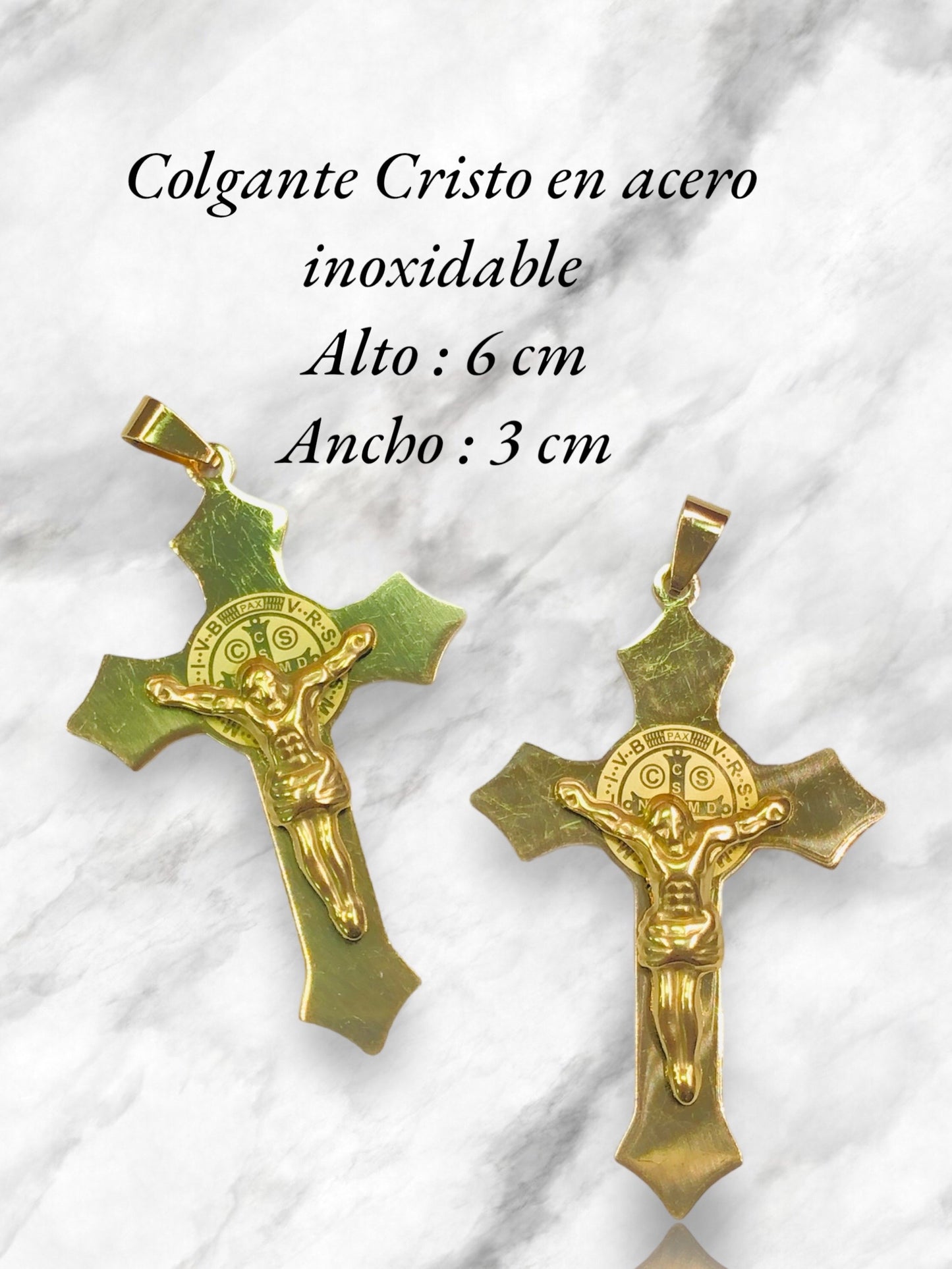 Colgante Cruz en acero inoxidable