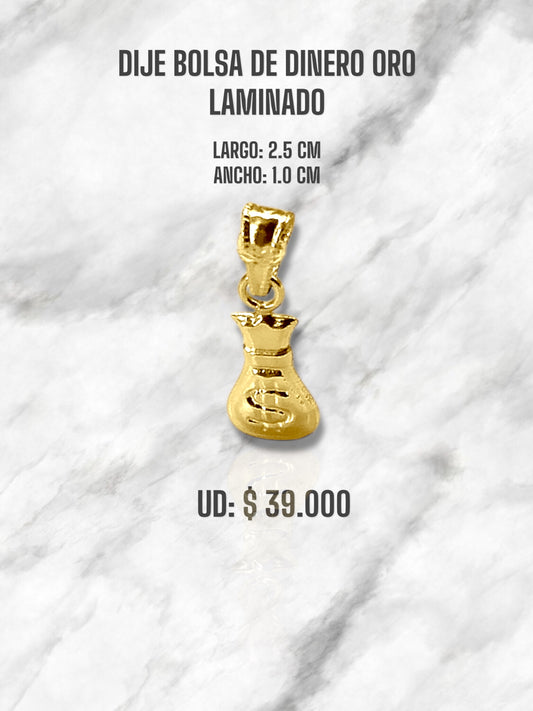BOLSA DE DINERO ORO LAMINADO
