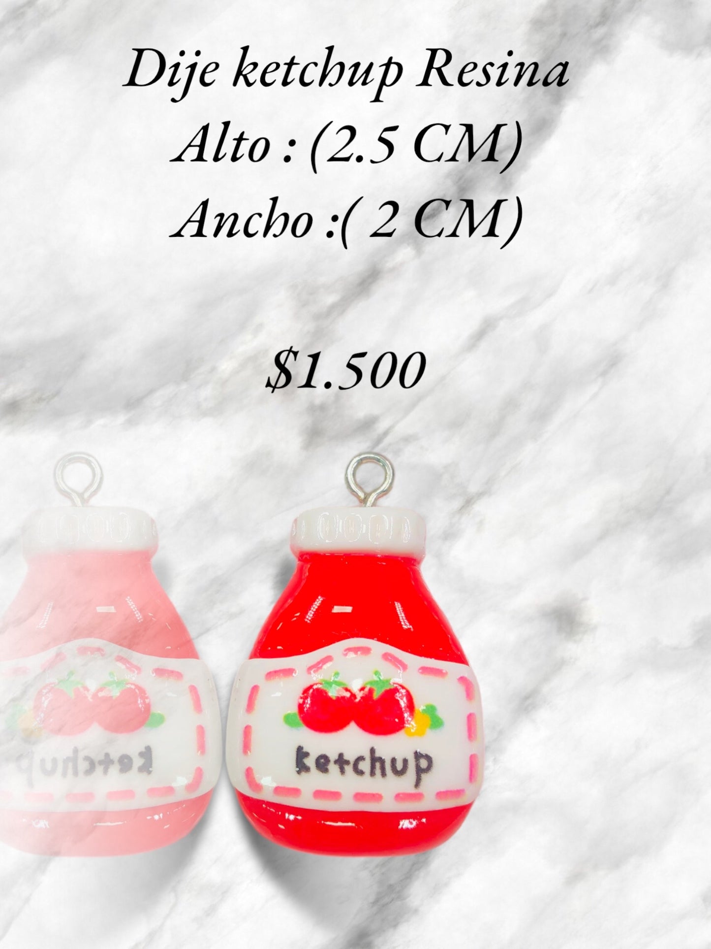 Dije Ketchup Kawaii Resina