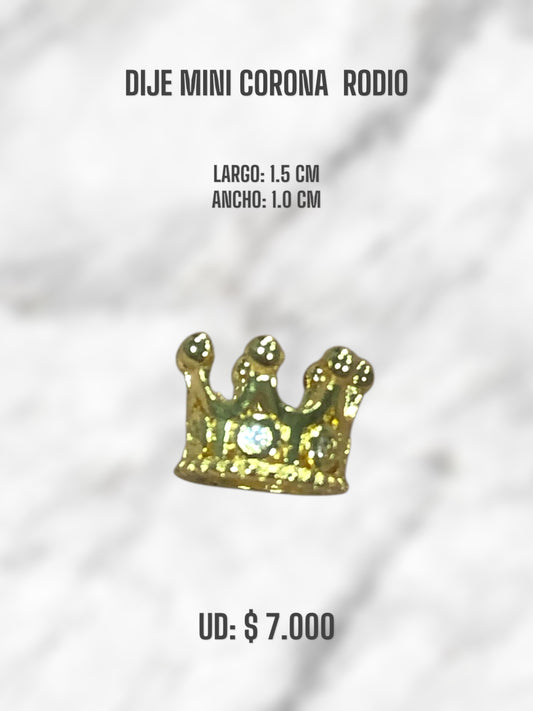 DIJE MINI CORONA RODIO