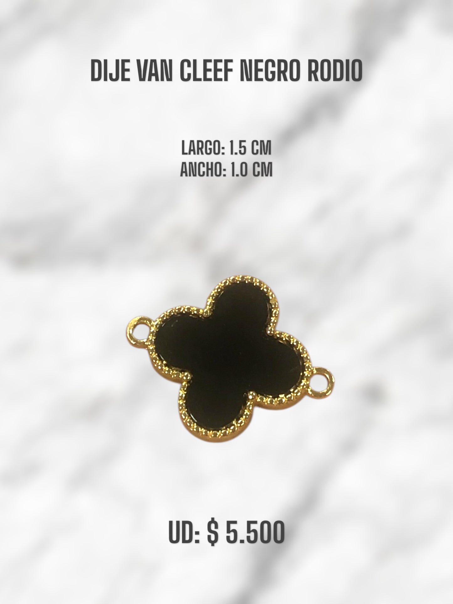 DIJE VAN CLEEF NEGRO RODIO