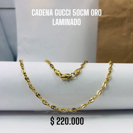 CADENA GUCCI 50CM ORO LAMINADO