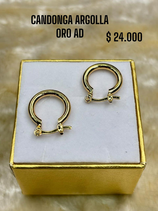 CANDONGA ARGOLLA ORO AD ORO LAMINADO