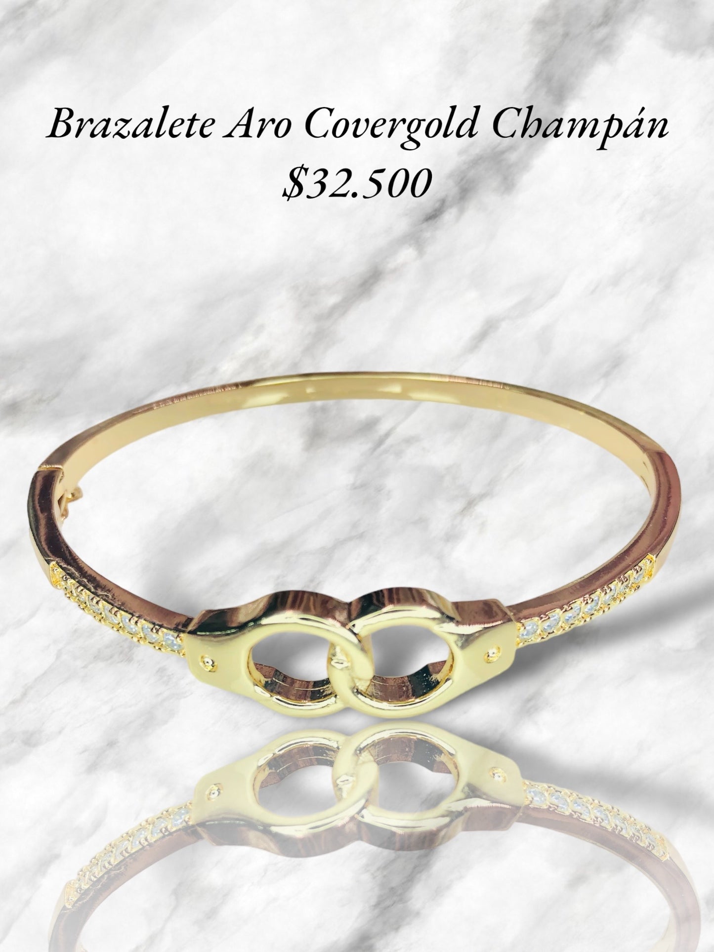 BRAZALETE ARO DORADO COVERGOLD CHAMPÁN