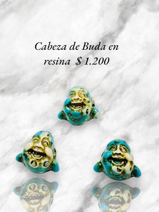 Cabeza de Buda en resina