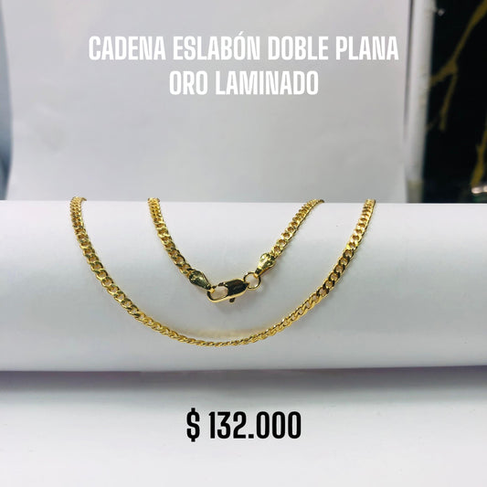 CADENA ESLABÓN DOBLE PLANA