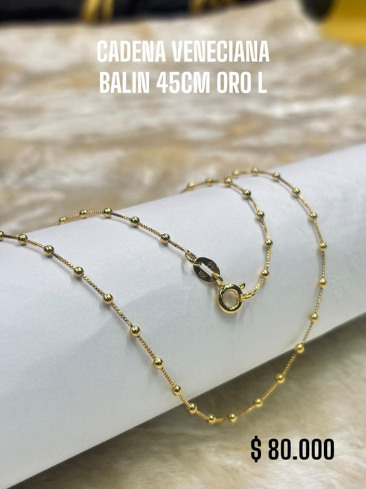 CADENA VENECIANA BALIN 45CM ORO