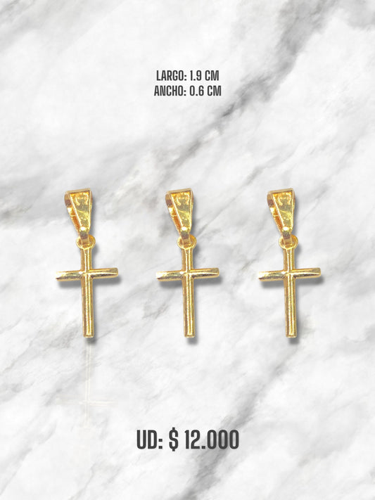 DIJE CRUZ MINI AD ORO LAMINADO