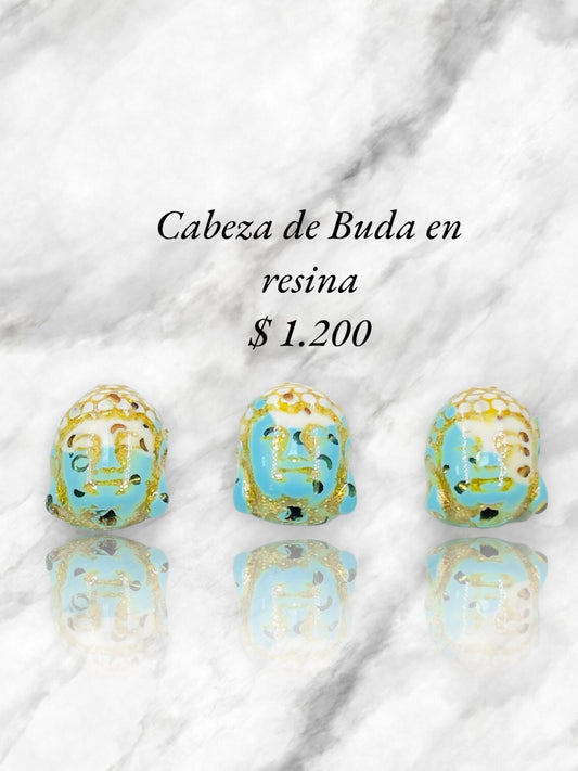 Cabeza de Buda en resina