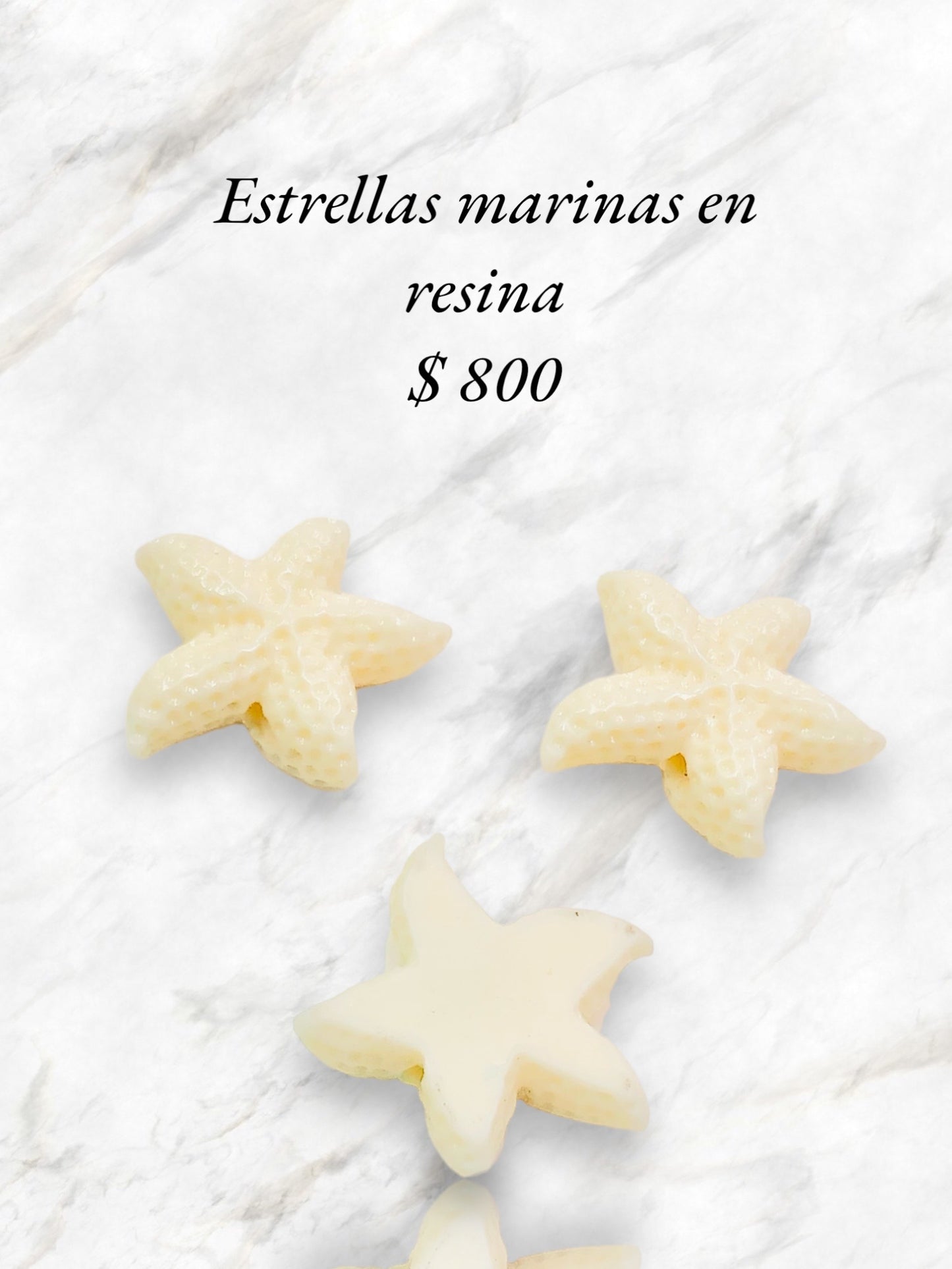 Estrella de mar en resina