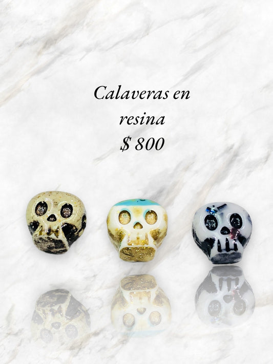 Calaveras grandes en resina