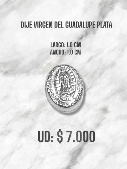 DIJE VIRGEN GUADALUPE PLATA