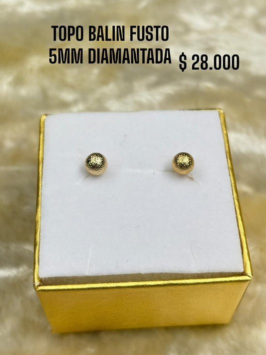 TOPO BALÍN FUSTO 5MM DIAMANTADA