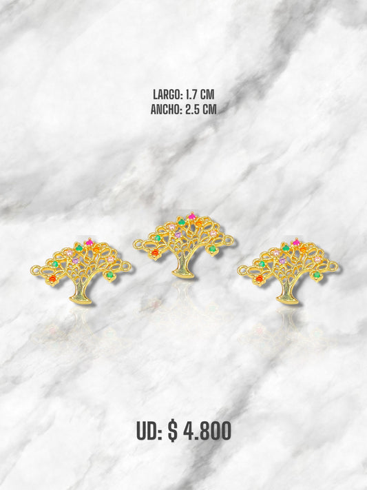 DIJE ÁRBOL MULTICOLOR RODIO