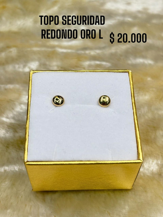 TOPO SEGURIDAD REDONDO ORO L