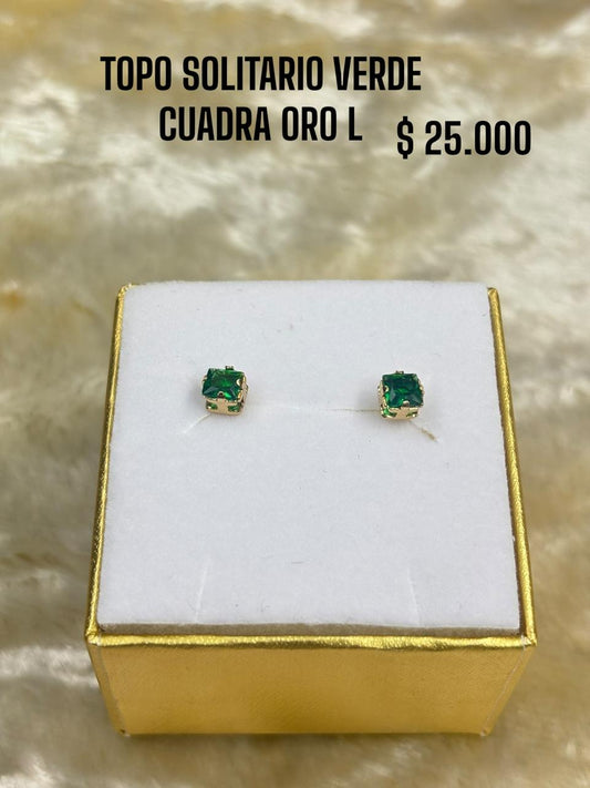 TOPO SOLITARIO VERDE CUADRADO