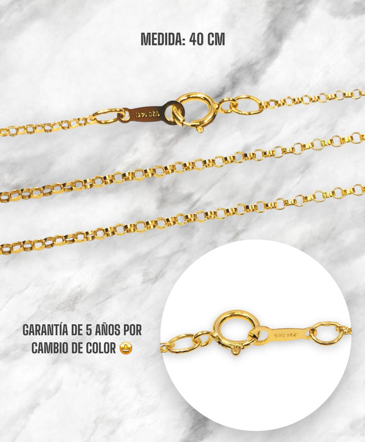 CADENA ROLON EN ORO LAMINADO