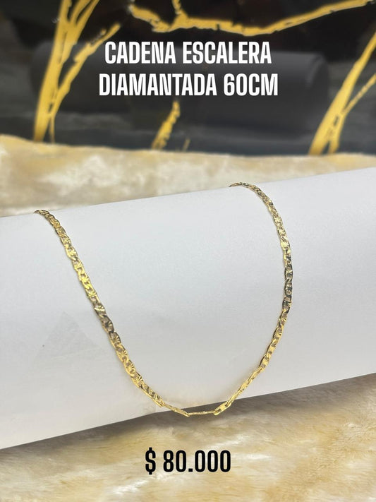 CADENA ESCALERA DIAMANTADA 60CM