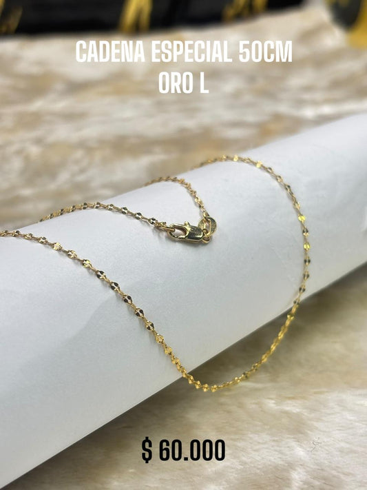 CADENA ESPECIAL 50CM ORO L