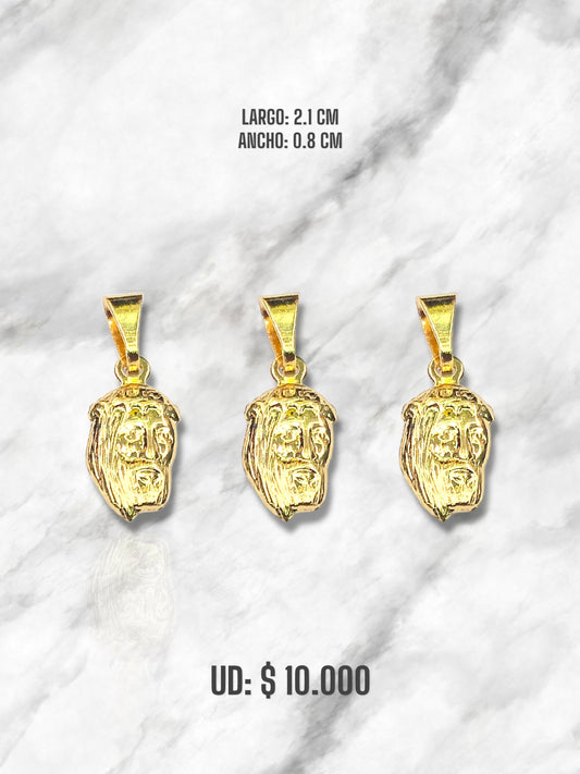DIJE JESÚS DIAMANTADO BX ORO LAMINADO