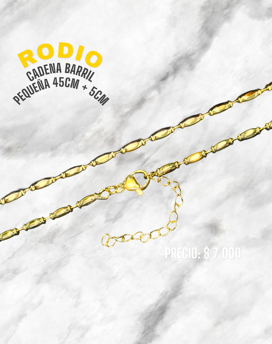 CADENA BARRIL 45CM + 5CM RODIO